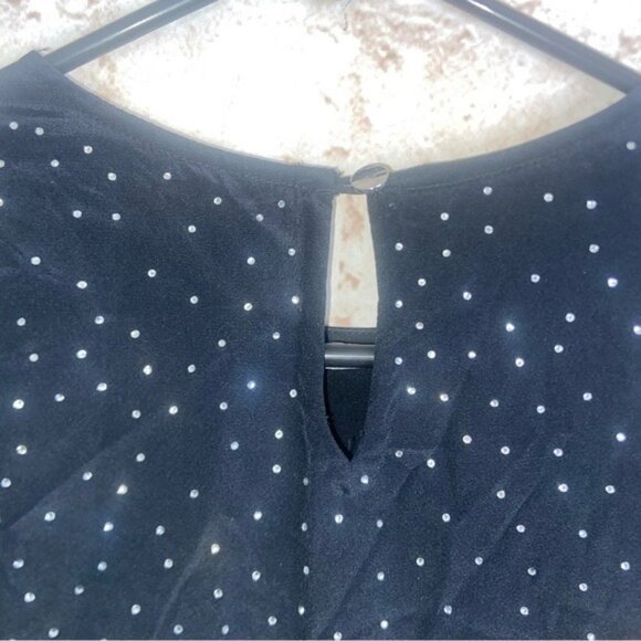 Veronica Beard Amara Ruched Silk Long-Sleeve Embellished Dress Black Siz… - Picture 6 of 10